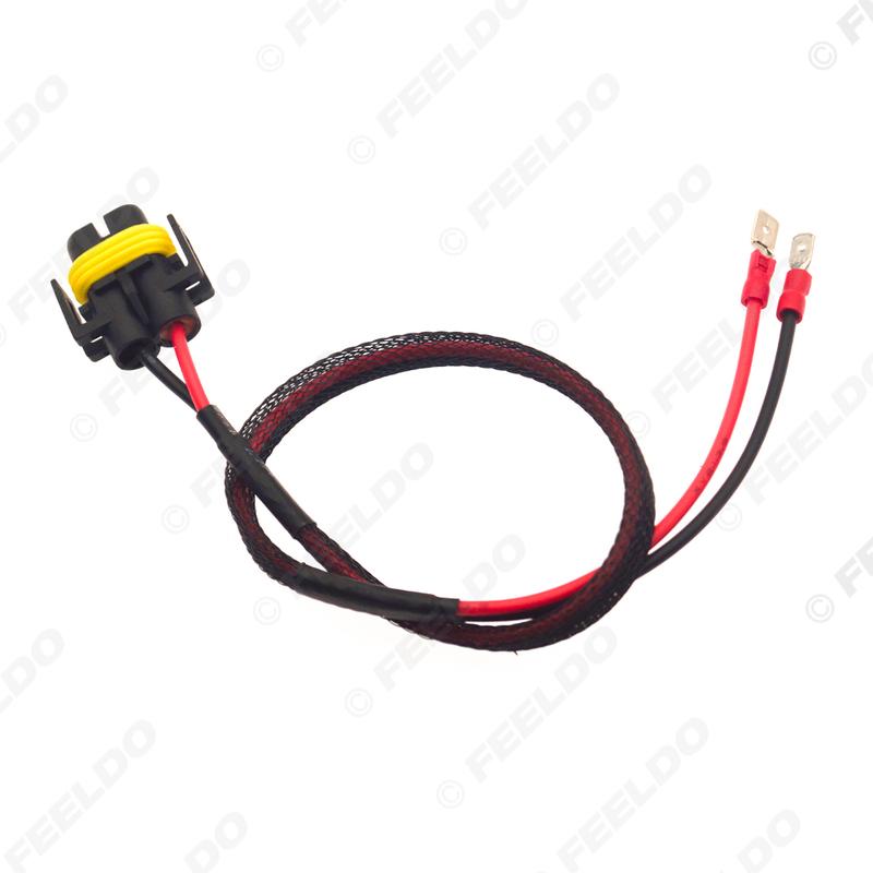 Car H11 Bulb Socket Cable for Halogen Headlamp Auto LED Bulbs Pigtail Connector Holder Adapter