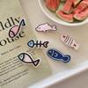 Geometry Fish Bone Hairpin Y2k Dolphin Barrettes Creative Animal Hair Clip  Girls
