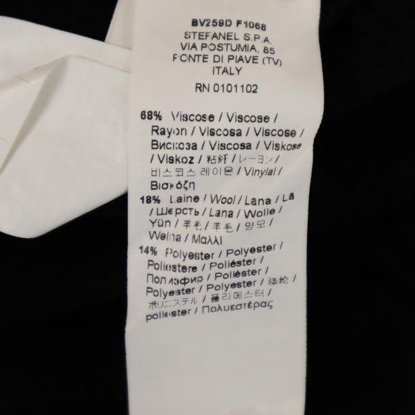 STEFANEL Made in Italy Wool Blend Long sleeve knit one piece M black Women Used