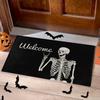 1Pcs 50cm X 80cm Skull Welcome Door Mat For Halloween Indoor Outdoor Decoration