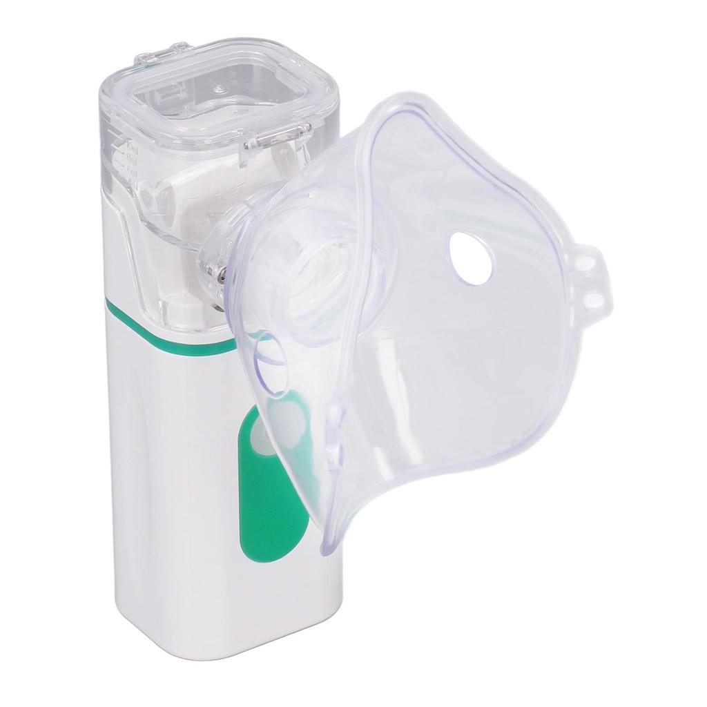 Portable Nebulizer Handheld Mesh Atomizer Breathing Cool Mist Inhaler for Home Daily Travel 1.5W Green