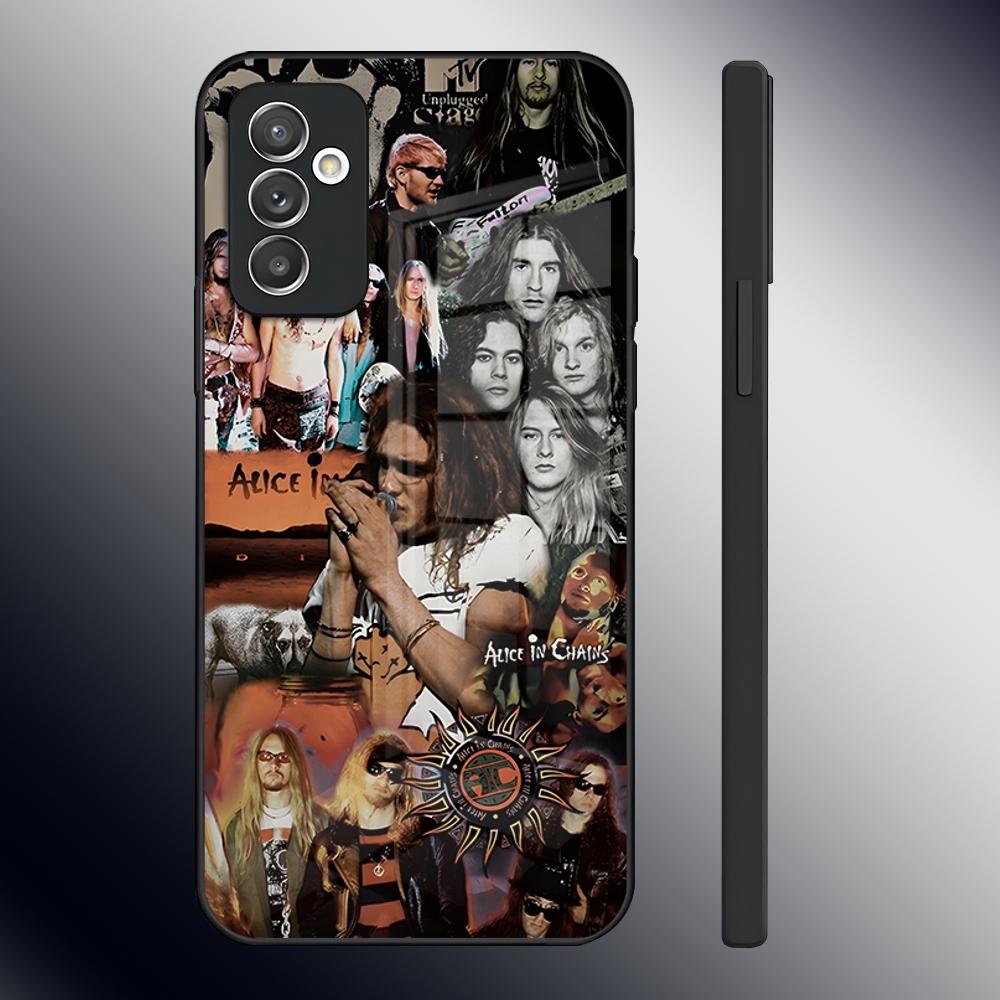 Чехол для телефона тяжелой рок-группы Alice In Chains для Samsung S26 S24 Ultra S23 S22 S21 Fe S25 Plus A54 A34 A24 A53 A13 A16 Стеклянная крышка