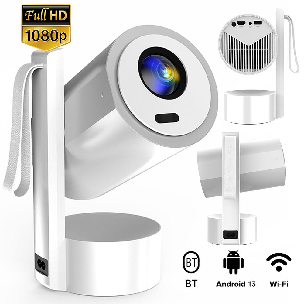 Портативный кинопроектор 4K с поддержкой WiFi и BT, проектор для домашнего кинотеатра, автофокус и коррекция трапецеидальных искажений, для дома и спальни