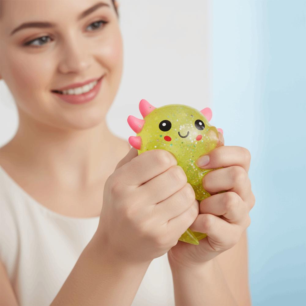 Fun Squeeze Salamander Squishy Toys Elasticity Stretchy Axolotl Squeeze Toy  Fidget