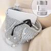 1Pc Sparkling Yarn Knitted Bag DIY Line Christmas Decoration Gold and Silver Line Silver Thread