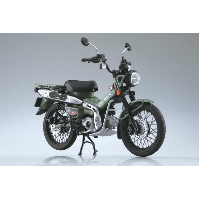 Skynet 1/12 Honda CT125 Готовый Мотоцикл Жемчужно-Органический Зеленый Предварительно Окрашенный