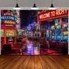 1 piece of photo background cloth. This background cloth showcases the vitality and luxury of the Las Vegas casino