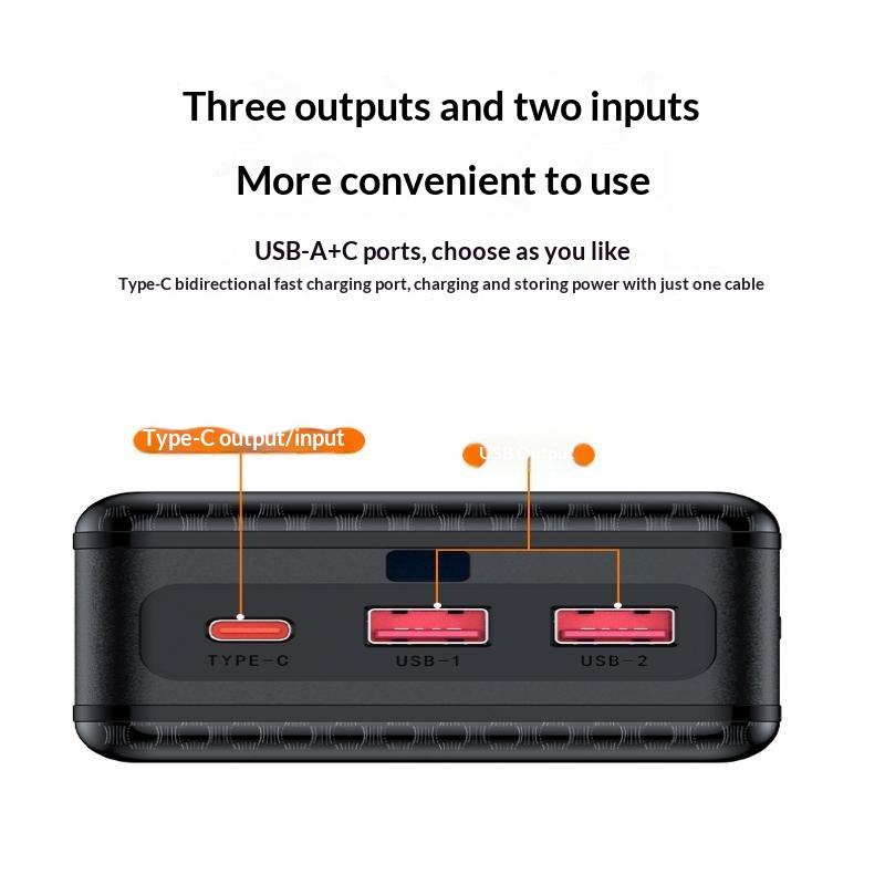 P12 12pcs 18650 Battery Power Bank Case Shell Diy Dual Usb Type C 10W 22.5W 15W Wireless Charging Battery Not Included For Phone