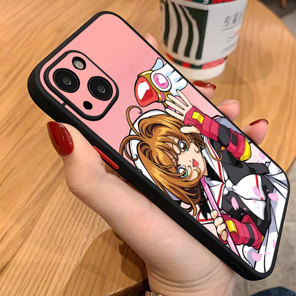 Чехол для телефона Cardcaptor Sakura для iPhone 17 16 15 Pro Max 14 Pro 1613 11 12 Mini Xs Xr Plus Se Матовая задняя крышка