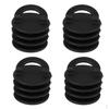 4 Pieces Black Plastic (2 Sizes) Scuppers Plugs Bungs Drain Hole Stoppers Kayak/Inflatable