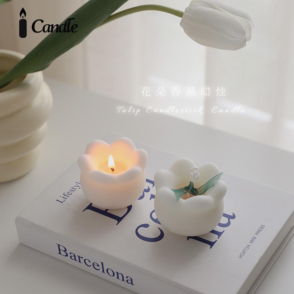 Ароматическая свеча гортензия роза свадебный сувенир подарочная свеча ландыш ароматный цветок маленькая свеча