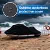 Motorboat Cover Oxford Fabric Watercraft Waverunner Protector Watercraft Cover For Recreational Boaters Water Sports Enthusiasts