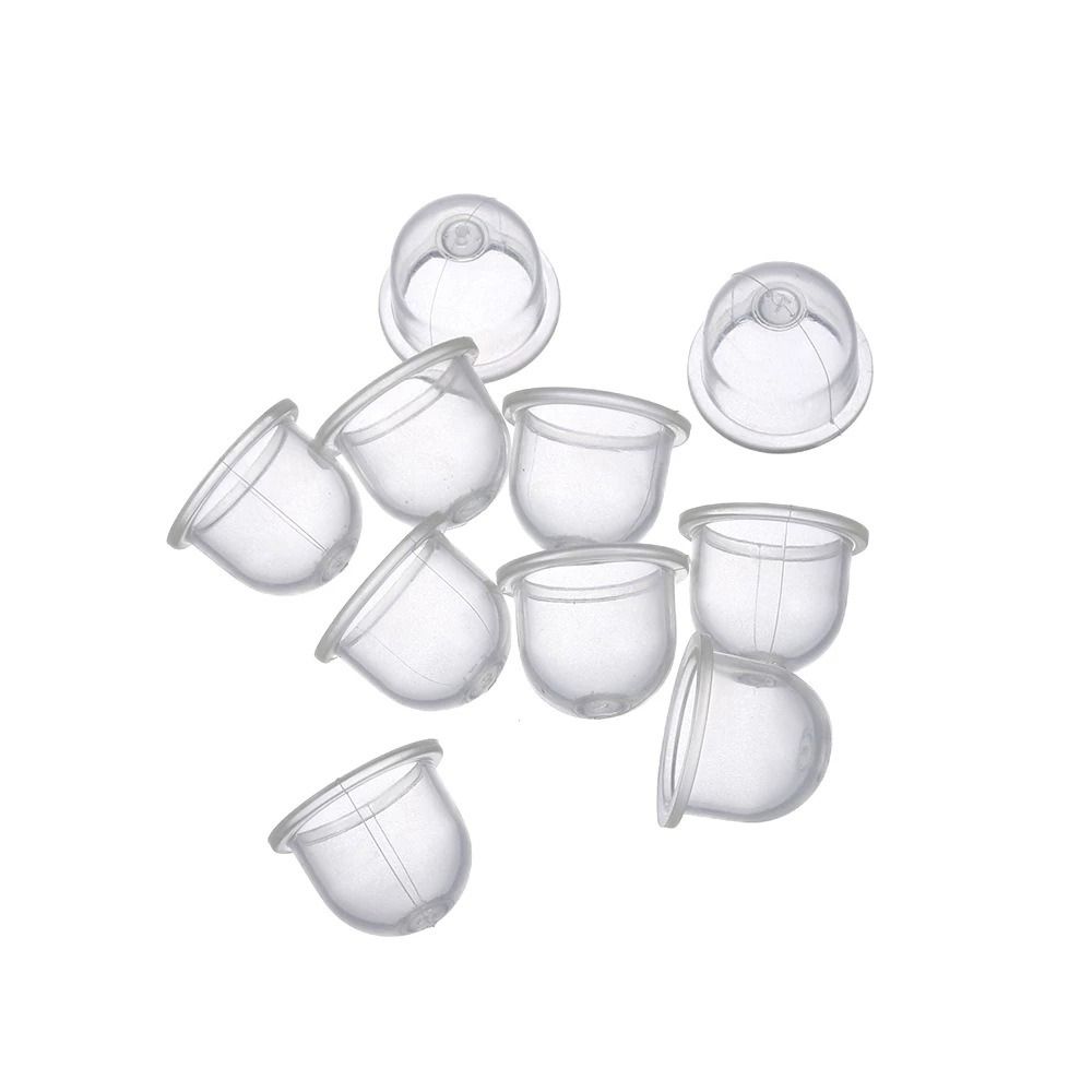 10pcs Silicone Carb Primer Bulbs Cap Transparent Lawn Mower Parts Carburetor Parts Fuel Pump
