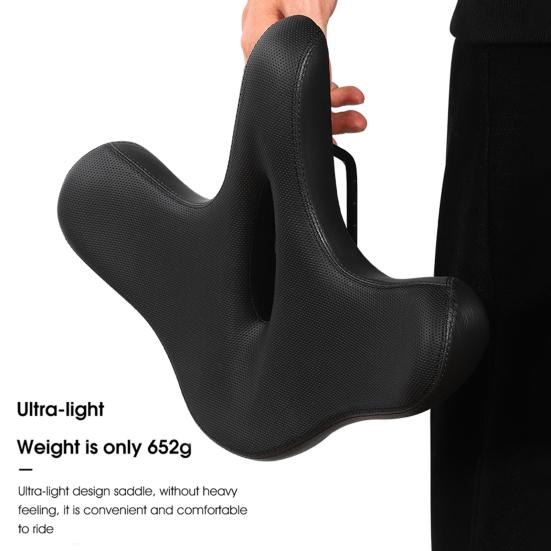 Полое велосипедное седло, утолщенное амортизирующее велосипедное сиденье из искусственной кожи для езды на велосипеде