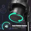 RGB USB Microphone with Desktop Boom Arm, One-Key Mute, Monitoring for Streaming, Gaming, Recording, KTV.