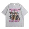 Funny Throat Goat Graphic Print Tshirt Male Fashion Oversized Streetwear Unisex Women Casual High Quality Pure Cotton Short Sleeve