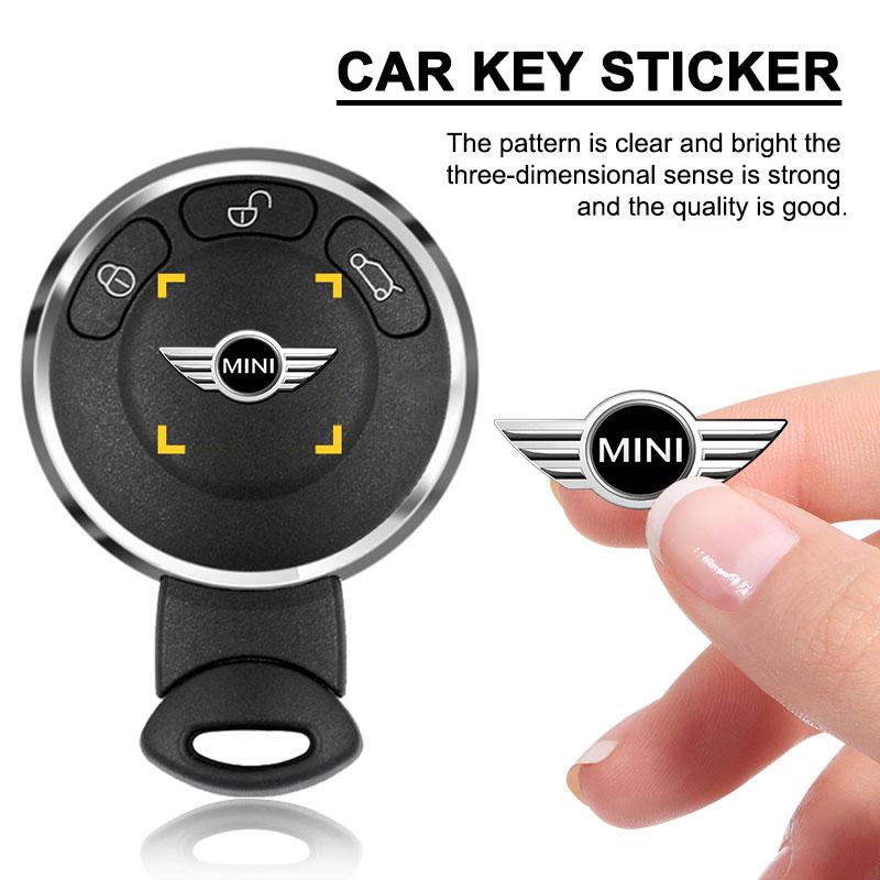 14/18/22мм Наклейки с эмблемой ключа автомобиля Аксессуары с логотипом ключа управления для MINI F54 F55 F56 R56 R60 SONE Roadster Clubman Coupe