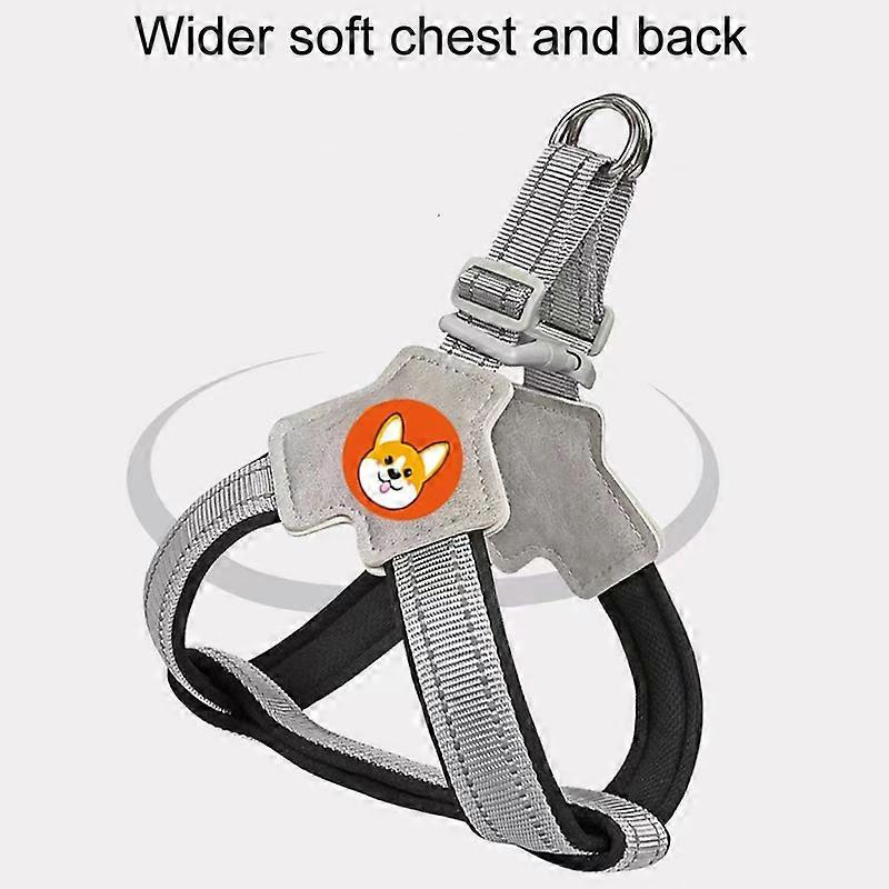 Saddle Style Pet Chest Harness Breathable Reflective Dog Leash
