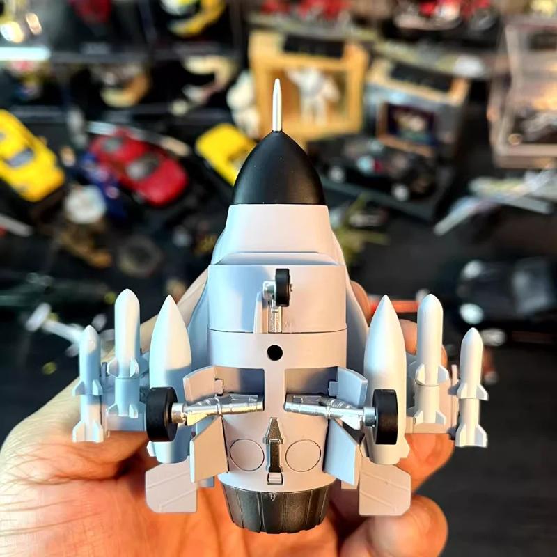 Cartoon Airplane Model Q-Version Alloy Fighter Aircraft Military Aircraft Egg Aircraft American F-16 Attack Aircraft Model
