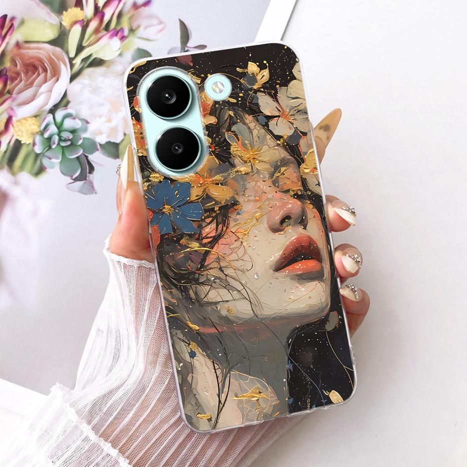 Чехол для Xiaomi Poco X8 Pro 5G Милый Чехол с Рисунком Сердечка Мягкий Тонкий Чехол для Телефона Для Xiaomi Poco X8 Pro Max PocoX8 Pro 5G