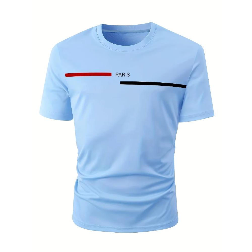 Men's Summer Loose Fit 100 Cotton Printed T-shirt Tops