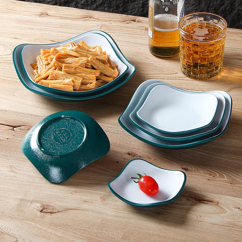 Меламиновая тарелка для закусок и соусов для KTV, ресторана - Креативное холодное блюдо, Имитация фарфора