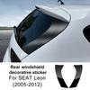 Для Seat Leon Altea 2005 2006 2007 2008 2009 2010 2011 2012 Автомобильная наклейка-декор на заднее стекло Узор под карбон Глянцевый черный
