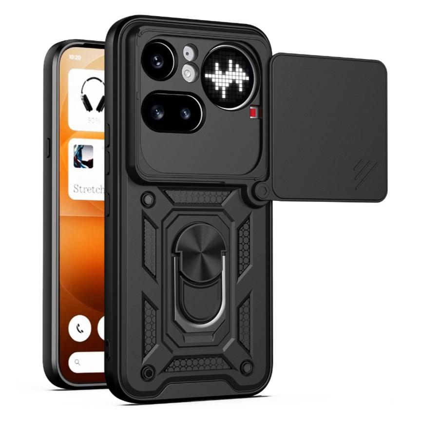 Ударопрочный Чехол-держатель с кольцом и защитой камеры для Nothing Phone 4A Pro 3A Lite 3 Pro Phone4a Phone3a Защитные Чехлы Funda