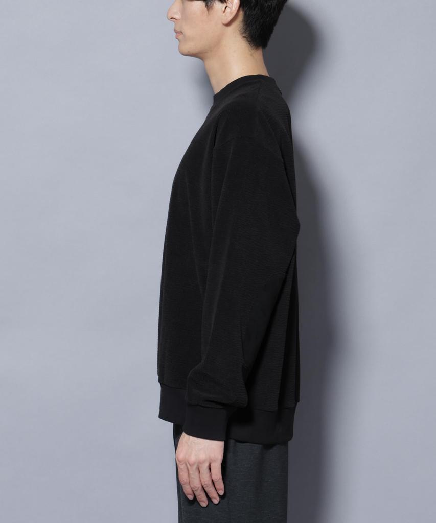 Nano Universe Mall JQD Corduroy Crew Neck Pullover, Men's, Size M, 185, Khaki Gray, 668-5223231