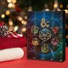 DND Advent Calendar 2024 Random Polyhedral Dice Countdown Calendar 24 Days Christmas Miniatures DND Figures Set for Kids And Adults