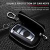 Leather Emblem Car Key Case Keychain Zipper Key Case Bag for Mitsubishi Outlander Lancer 9 ASX RALLIART Eclipse Center Hub Cap hbsh24