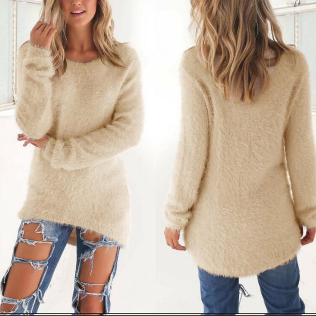Женские теплые зимние однотонные пуловеры на молнии на четверть, свитер, плюшевый топ
