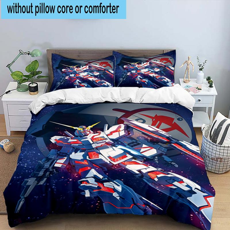 3PCS Mecha Armor Robotic Design 3pcs Bedding,Including 3PCS Duvet Cover And 2pcs Pillowcases Perfect for Christmas,Ideal for Bedroom, Dormitory
