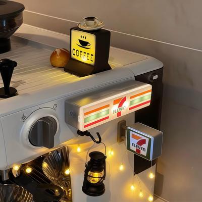 711 Магнитный световой бокс для магазина Магнит на холодильник Выставочная табличка Мини-фигурка игрушки