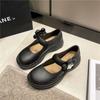New British Single Shoe Waterproof Low Cut Retro Footwear with Soft Soles, Floral and Stylish Mary Jane Women's Shoes