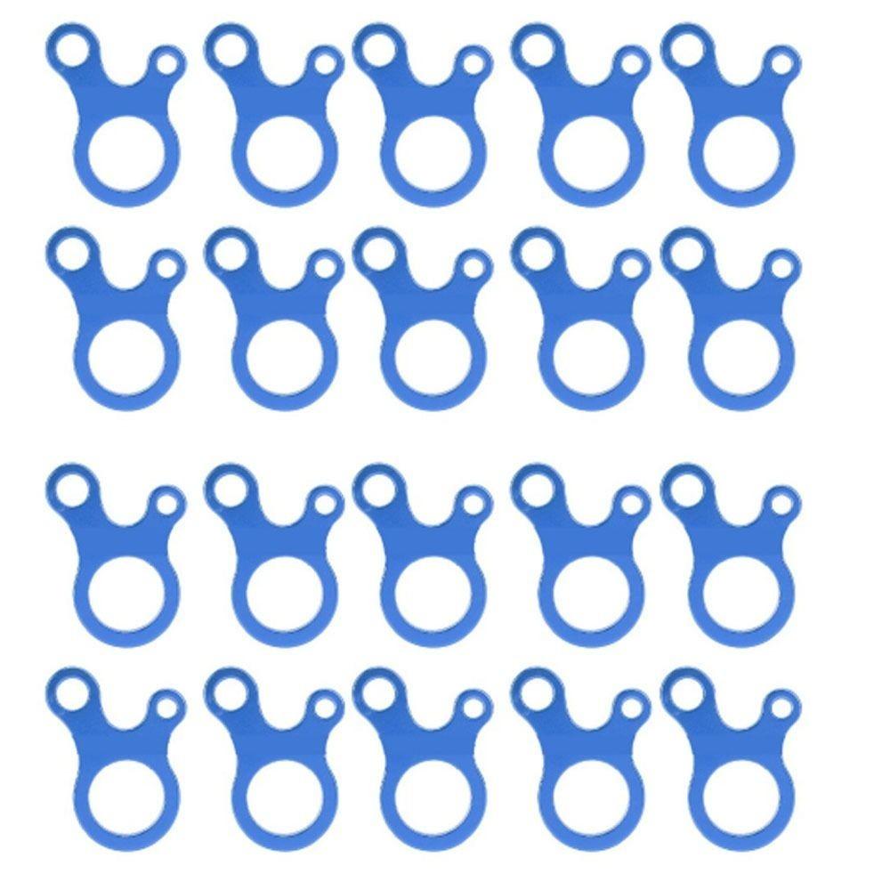 20Pcs 3 Holes Guy Line Cord Adjuster Lightweight Paracord Tightener  Outdoor Activity