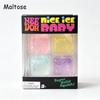 Needoh Nice Ice Мини 4 шт. Кубик Игрушка-Сквиш Прозрачный Блестящий Мягкий Сжимаемый Снятие Стресса Мальтоза TPR Нетоксичный Портативная Игрушка Подарок