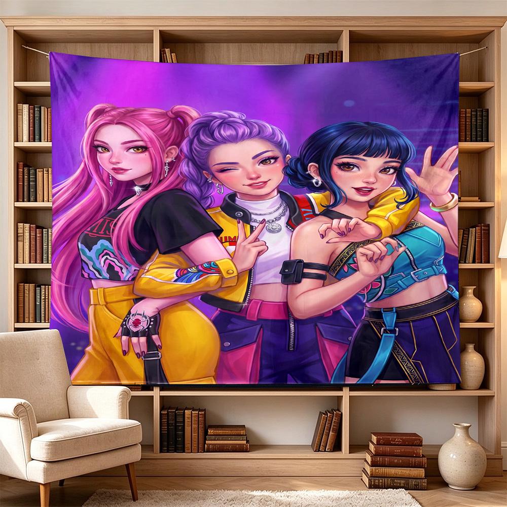 Language Adventure Decorative Wall-Hanging Tapestry, Home Ornament for Living Room,Dorm and Fan Parties,Multi-style,celebrities,cartoons,music,sports