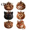 Beginner Sewing Patterns Animal Pumpkin Patchwork Kit, DIY Fox Cat Owl Craft Set Cute Kit for Adults, Home Fall Decoration Fabric Projects