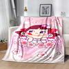 1pc Strawberry Milky Theme Blanket Soft Lightweight Multi Seasonal Use for Travel Camping Picnics Sofa Office bedroom Gift for Friends