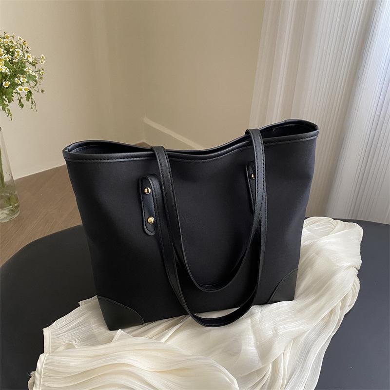 Модная ретро-сумка большой вместимости для женщин, новая повседневная и модная простая сумка через плечо, сумка-ведро для поездок на работу