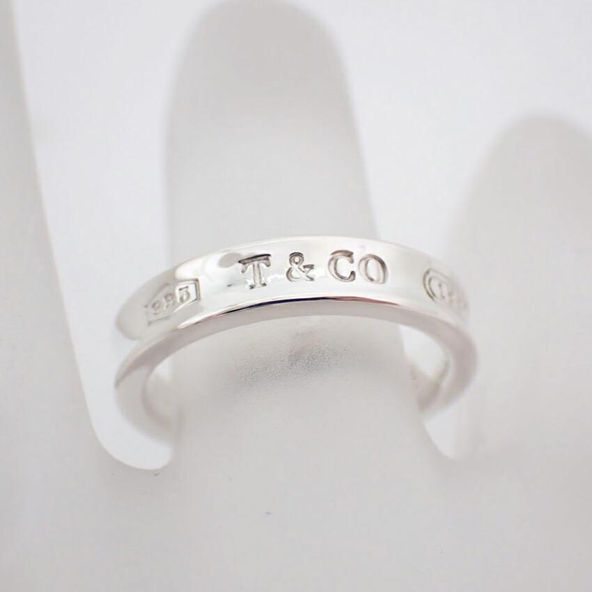 [Used] TIFFANY 925 1837 Narrow Ring Size 8/Size 8/g530-62