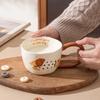300 мл керамическая кружка с рисунком милого щенка, кофейные кружки с креативной ручкой и большими ушами, чашки для завтрака, молока, овсянки, домашнего офиса, посуда для напитков
