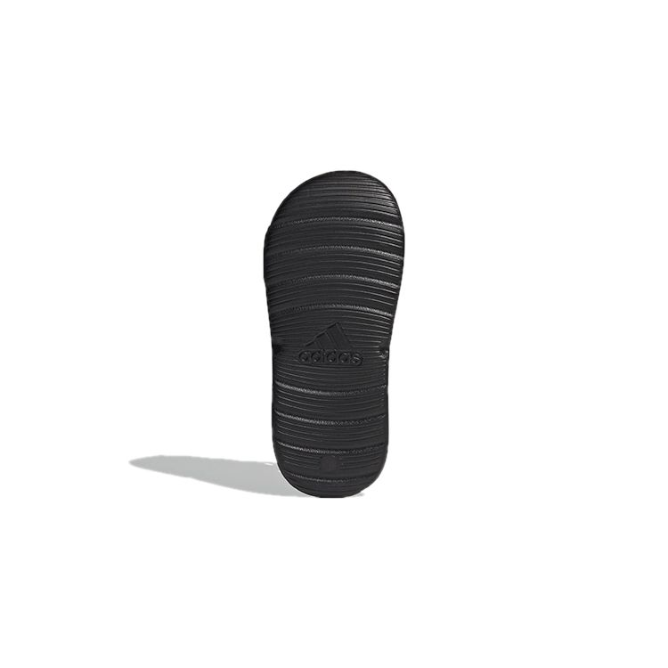 Adidas Swim Sandal Space Leather Kids Sandals Kids Sandals Black Orange FY8936