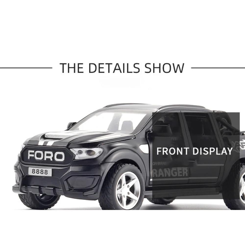 1/32 Ford Raptor F350 Внедорожный пикап Сплав Литая модель автомобиля Звук и свет Инерционный Детская игрушечная машинка Подарки на день рождения