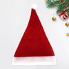 Santa Hat for Women Men Plush Velvet Christmas Hats Soft Holiday Dress-up Accessory for New Year Party Supplies