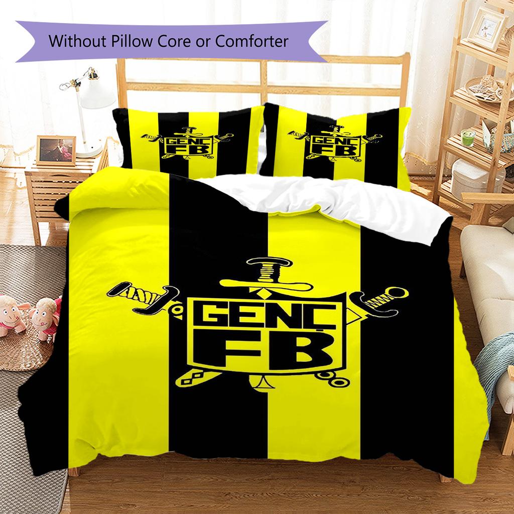 GFB Pattern Bedding Set Quilt Cover Pillowcase Home Decor Gift (1 * duvet cover + 2 * pillowcase, without core)