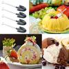50Pcs/Set Ice Cream Shovel Eco-friendly Food Grade Plastic Yogurt Jam Cake Spoon Spade Kids