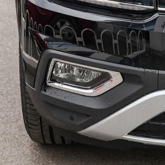 2 шт. Накладка на противотуманную фару, хромированная окантовка для Volkswagen Atlas 2018-