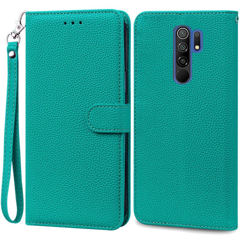 For Redmi 9 Case Soft Silicone Wallet Cover Phone Case For Xiaomi Redmi 9 Case Redmi9 Leather Flip Case Coque Fundas Shell